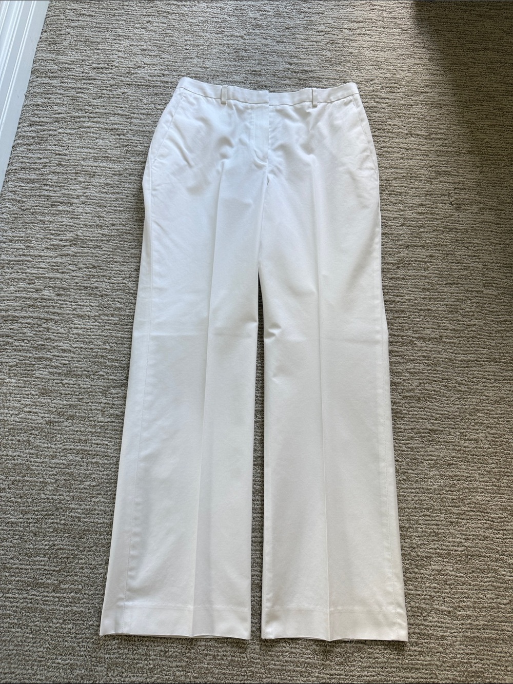 Women’s Brooks Brothers Advantage White Cotton Pants Size 10